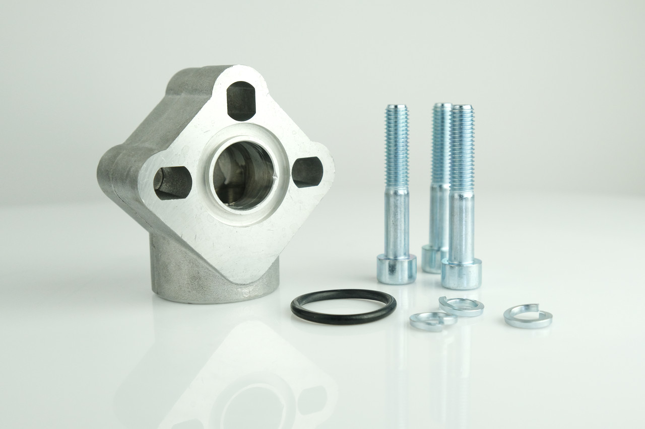 Фланець RP3-034-M алюмінієвий для гідронасосу 3 гр, G3/4", розболтування 51÷56 мм, OMT