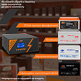 Джерело безперебійного живлення LogicPower 12V LPM-PSW-1500VA (1050Вт) з правильною синусоїдою, фото 8