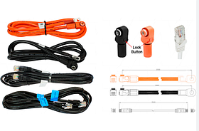 Комплект з'єднувальних кабелів для акумуляторів Pylontech US2000 / US3000  / US5000 / H48050