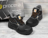 Спецвзуття робочі черевики на хутрі з металевим підноском, черевики захисні зимові, чоловіче робоче взуття, польша, фото 3
