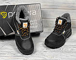 Спецвзуття робочі черевики на хутрі з металевим підноском, черевики захисні зимові, чоловіче робоче взуття, польша, фото 7