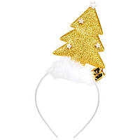 Обруч новорічний "Золота ялинка" 26см №9139-018(12)