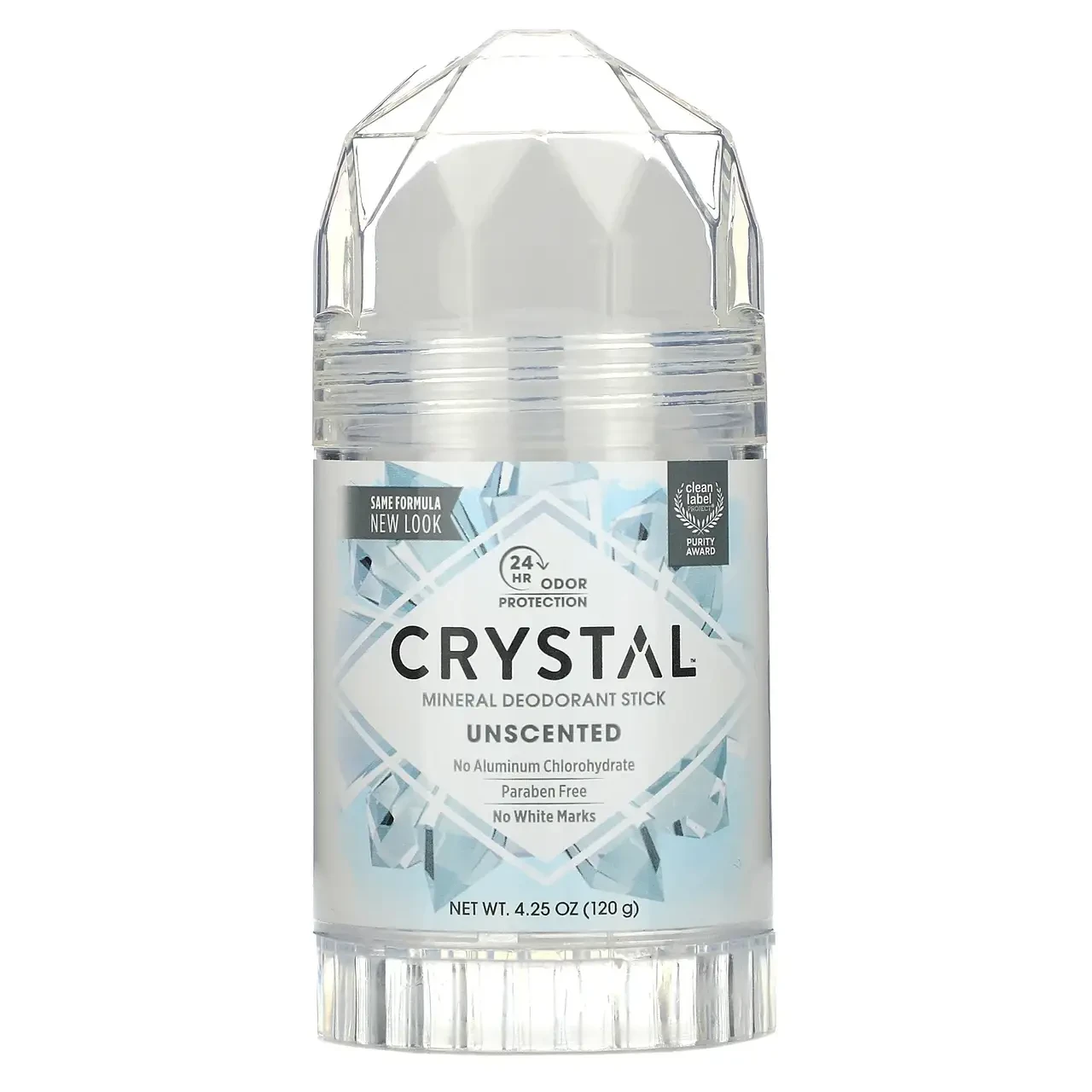 Crystal Body Deodorant, мінеральний сольовий дезодорант-олівець, без запаху, 120 г