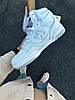 Високі зимові чоловічі кросівки New Balance 650 White High Нью Баланс з хутром білі шкіряні, фото 8