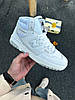 Високі зимові чоловічі кросівки New Balance 650 White High Нью Баланс з хутром білі шкіряні, фото 5