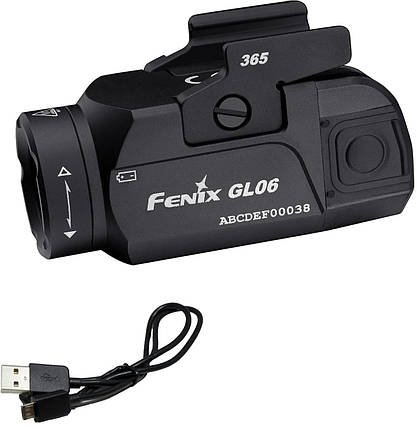 Пістолетний ліхтар Fenix GL06-365 | 600 лм | Дальність 140 м | Швидкознімне кріплення, фото 1