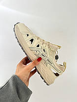 Жіночі кросівки Asics Gel Sonoma SE Gray Cream Взуття Асікс Гель Сонома сірі з кремовим шкіряні демісезон, фото 4