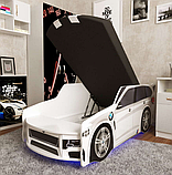 Ліжко машинка Преміум P005 Police, фото 5