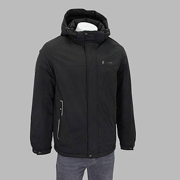 Куртка чоловіча BLACK VINYL (зимова) C24-2517L ЧОРНА 100% поліестер. Утеплювач: Біо пух 48(Р)