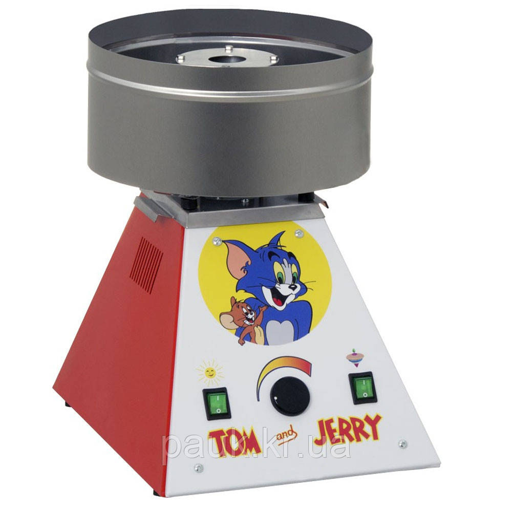 Апарат для фігурної цукрової вати на 30 грам, прилад для виробництва фігурної солодкої вати, апарат для солодкої вати Том і Джері, фото 1