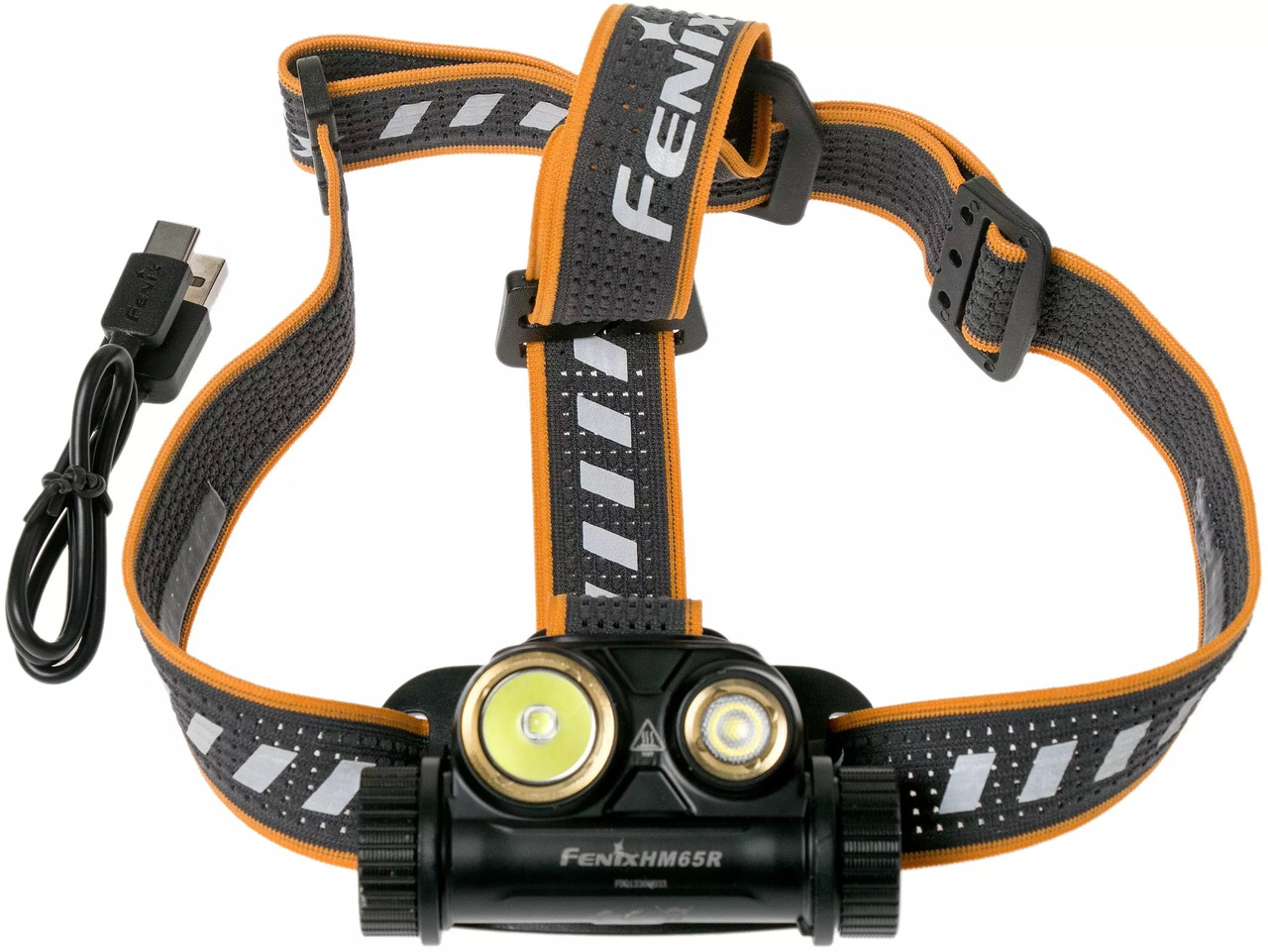 Налобний ліхтар Fenix HM65R | Потужність 1400 люмен, 7 режимів освітлення, зручне управління та вбудований індикатор заряду