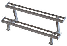 Стійка під гантелі 8 пар Качай Залізо-120 Профсерія Стійки для гантелей, грифів та дисків