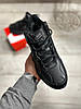 Чоловічі зимові кросівки Nike M2K Tekno mid Black Winter Найк М2К Текно хутро чорні шкіряні теплі високі, фото 4