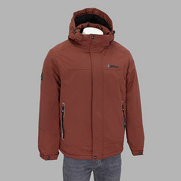 Куртка чоловіча BLACK VINYL (зимова) C24-2517L ТАРРАКОТ 100% поліестер. Утеплювач: Біо пух 48(Р)