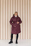 Зимова куртка Malmo для вагітних, марсала, фото 2
