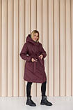 Зимова куртка Malmo для вагітних, марсала, фото 4