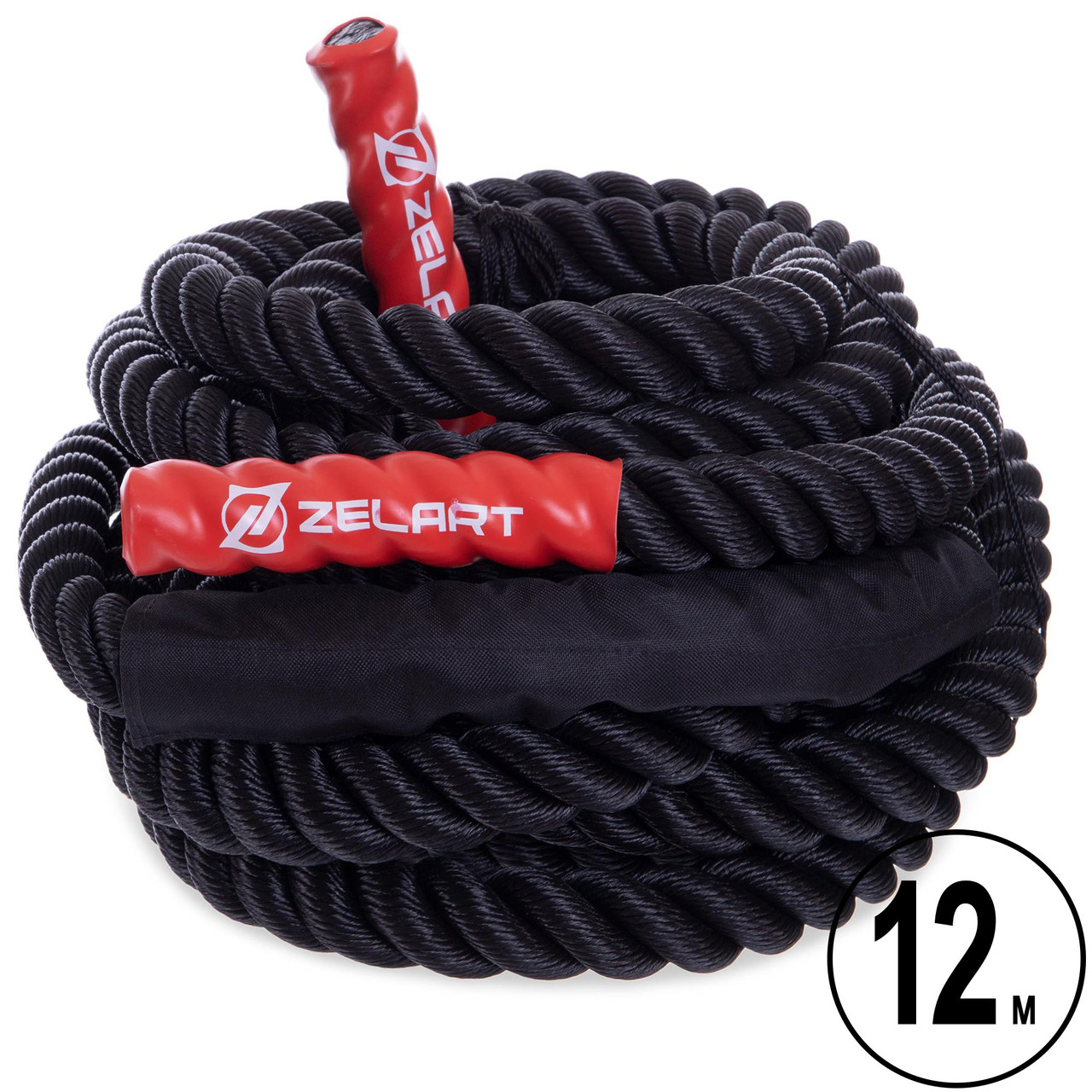 Канат для кросфіту 12 м 3.8 см Combat Battle Rope Zelart FI-2597-12, фото 1