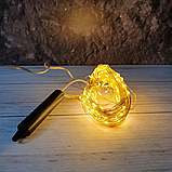 Гірлянда роса Кінський хвіст 600LED, новорічна гірлянда 25 ниток по 2,5м, гірлянда на ялинку тепле статичне світло, JYL-600, фото 8