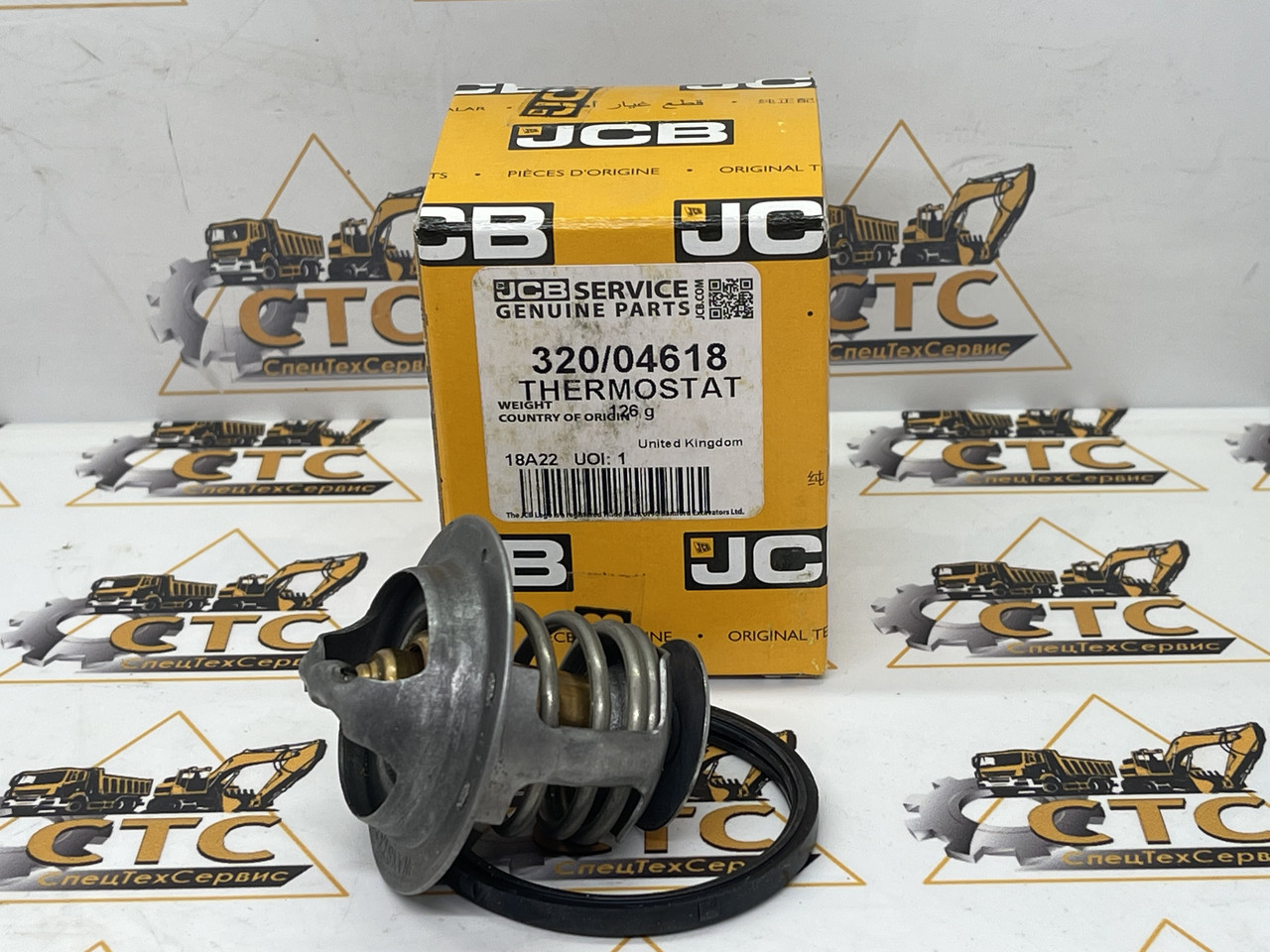 Термостат для двигуна DIESEL MAX ОРІГИНАЛ на JCB номер 320/04618, 320/04552, фото 1