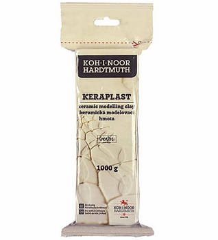 Самозастигаюча маса Koh-i-Noor Keraplast 1кг. білий 131706