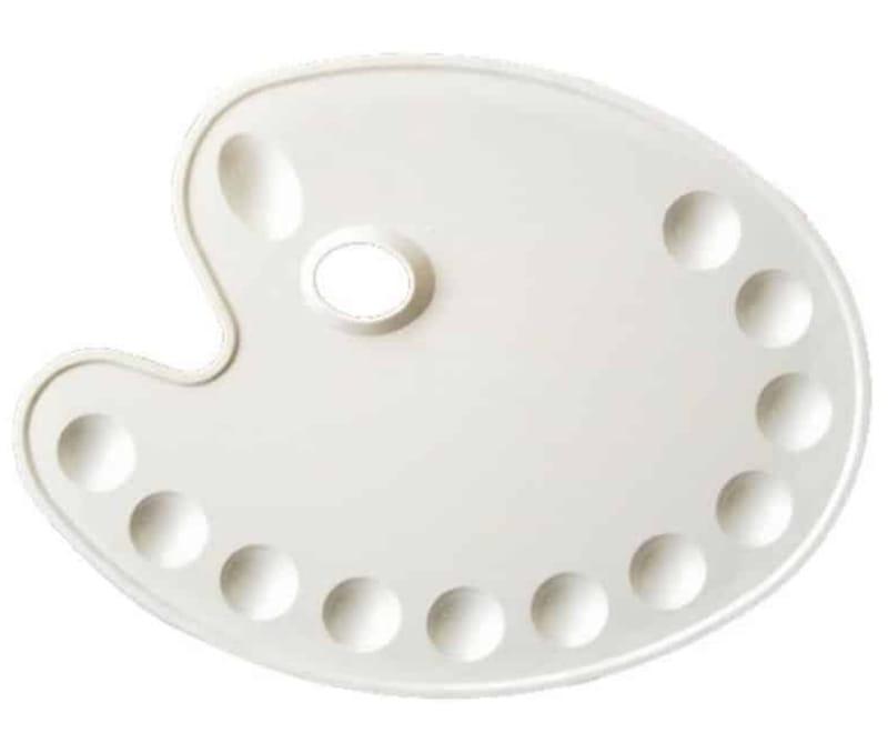 Палітра D.K. Art-Craft пластик овальн. з лунками 27*35см 18420, фото 1