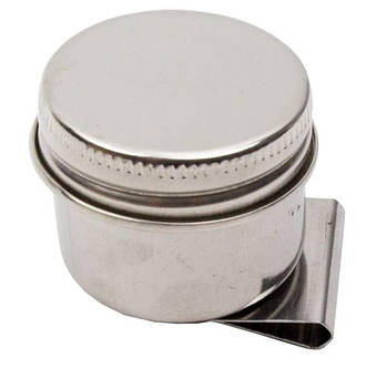 Маслянка металева одинарна D. K. ART - CRAFT з кришкою 3,6х2см 11026