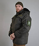 Куртка зимова Ranger хакі, чоловіча зимова куртка хакі, бушлат в кольорі хакі чоловічий, тепла зимова куртка, фото 3