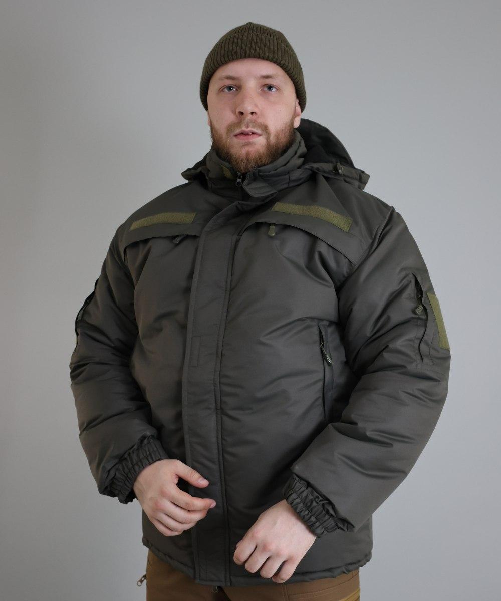 Куртка зимова Ranger хакі, чоловіча зимова куртка хакі, бушлат в кольорі хакі чоловічий, тепла зимова куртка