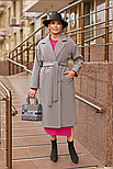 Елегантне пальто з поясом, фото 7