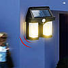 Ліхтар на сонячній батареї із датчиком руху Solar Wall Lamp CB-228 / Садовий світильник з датчиком руху / Вольфрамова лампа, фото 8