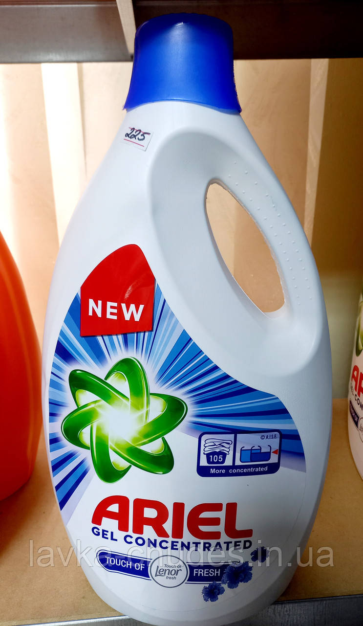 Пральний порошок рідкий Ariel +Lenor 5,775л, фото 1