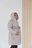 Зимова куртка Malmo для вагітних, світло-бежева, фото 5