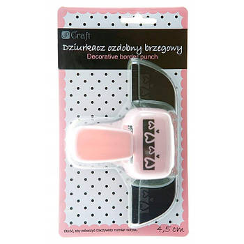 Дирокол фігурний бордюрний Dalprint вирубка 4,5см Орнамент серця DL-JCDZ-607-054