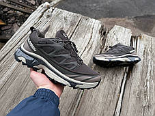 Чоловічі термо кросівки Salomon XT-6 Gore-Tex Brown коричневі водонепроникні, фото 4