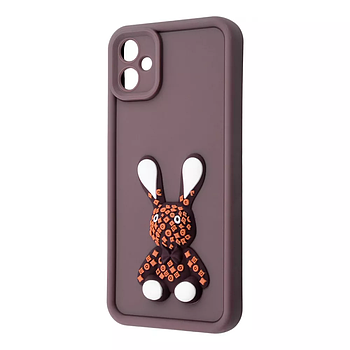 Чохол Pretty Things Case для Samsung Galaxy A06 Brown/Rabbit