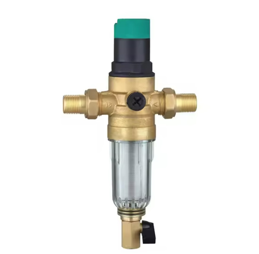 Фільтр самопромивний із редуктором 1/2" Tervix Pro Line WD прозора колба (364012), фото 1