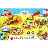 Маса для ліплення DankoToys MasterDo 10кол + 5баночки + аксесуари Шеф кухар TMD-09-01, фото 2