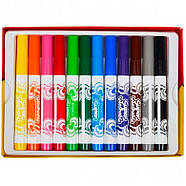 Фломастери 12кол. Marco JUMBO змиваємі 1632-12CB, фото 2