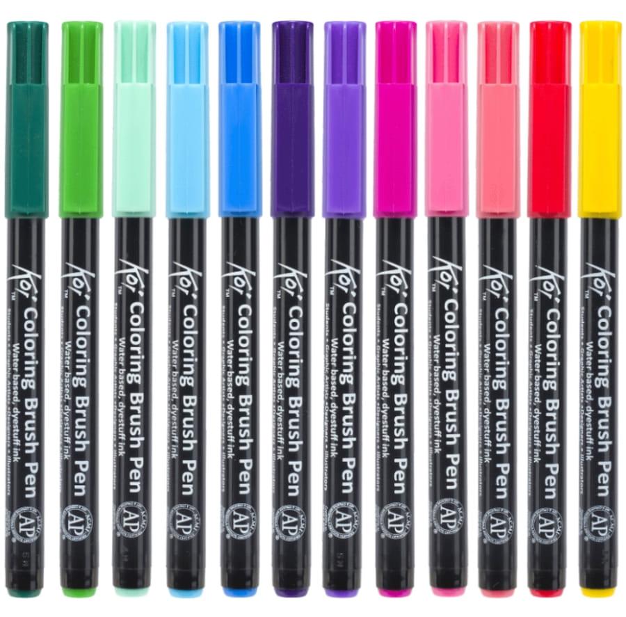 Маркер-пензель Koi Sakura акварельний XBR#***_голубой (XBR#36), фото 1