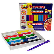 Пластилін 10кол. Class 200г Чисті руки 7645, фото 2