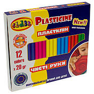 Пластилін 12кол. Class 240г Чисті руки 7646, фото 2