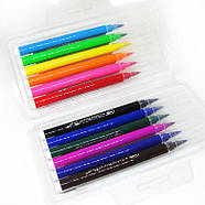 Фломастери 12 кол. Tongdi 6886-12 накінечник пензель, фото 2