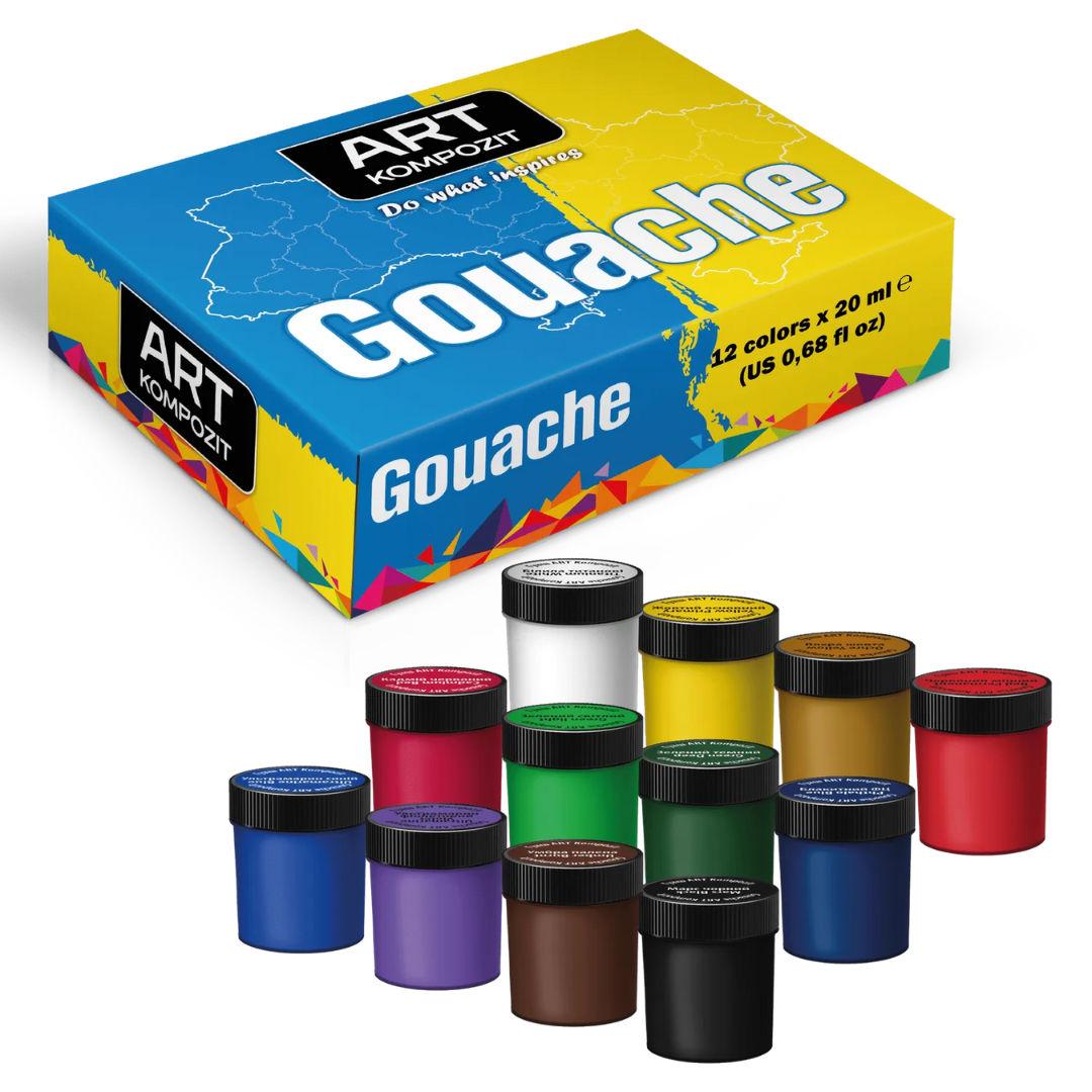 Гуаш Art Kompozit набір 12кол. по 20мл, 522337, фото 1