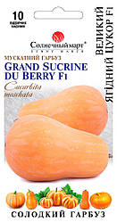 Насіння Гарбуза Великий ягідний цукор F1 10шт ТМ Сонячний Березень