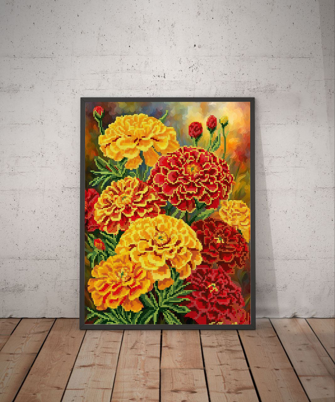 Схема для вишивки бісером - Чорнобривці, фото 1