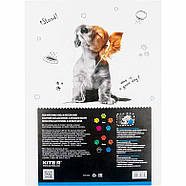 Папір кольоровий А4 10арк двосторонній KITE мод 288 Dogs K22-288, фото 4