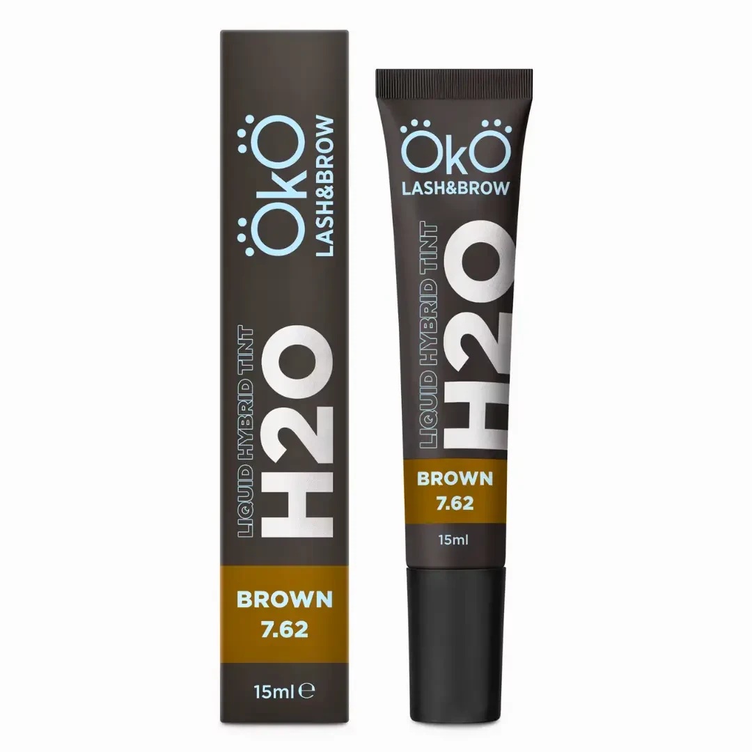 OkO Фарба для брів та вій OKO Liquid Hybrid Tint H20 Brown 7.62, 15 мл