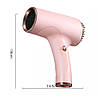 Акумуляторний фен для волосся 500Вт, WHD-01, Рожевий / Фен на акумуляторі / Бездротовий фен дорожній, фото 8