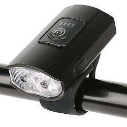 Велосипедний ліхтар 2285-2XPE ULTRA LIGHT, від USB / Велофара / Ліхтарик на велосипед