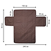 Двостороннє покривало на диван 240 х 170 см стьобане, Couch Coat / Накидка на диван, фото 10